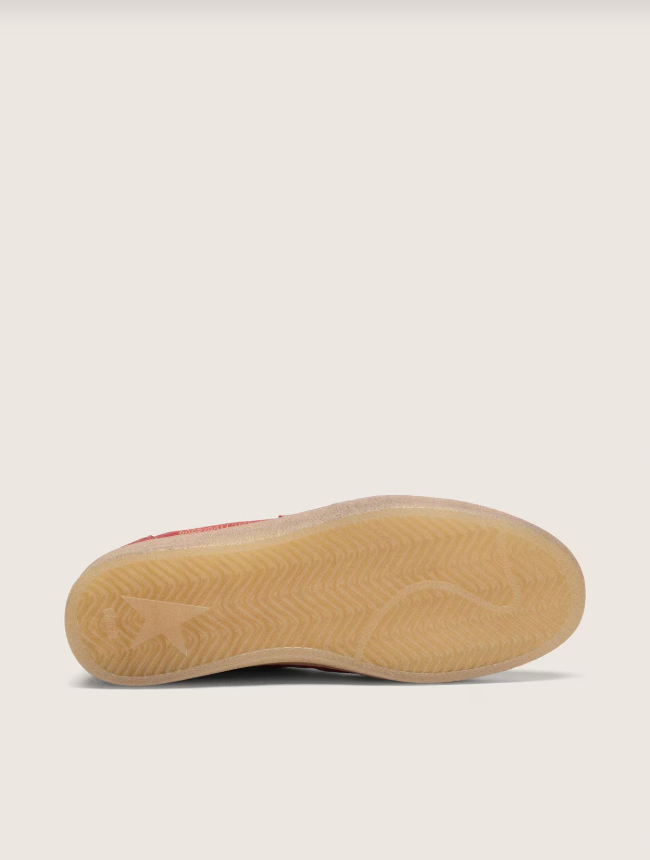 Golden Goose Ball Star in rust-red suede with tone-on-tone star
