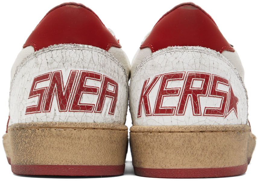 (Pre Order)GOLDEN GOOSE Red & White Ball Star Sneakers