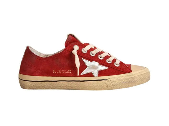 GOLDEN GOOSE V-Star In Red
