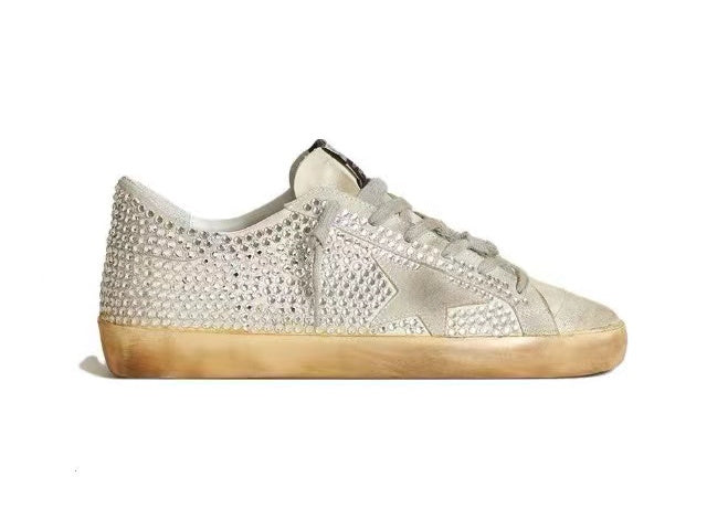 GOLDEN GOOSE Women's Super-Star full diamond in grey star