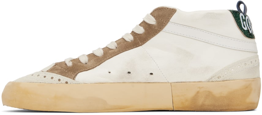 GOLDEN GOOSE Off-White Mid Star Sneakers