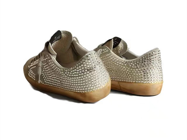 GOLDEN GOOSE Women's Super-Star full diamond in grey star