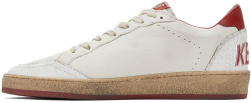 (Pre Order)GOLDEN GOOSE Red & White Ball Star Sneakers