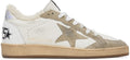(Pre Order)GOLDEN GOOSE White & Taupe Ball Star Sneakers