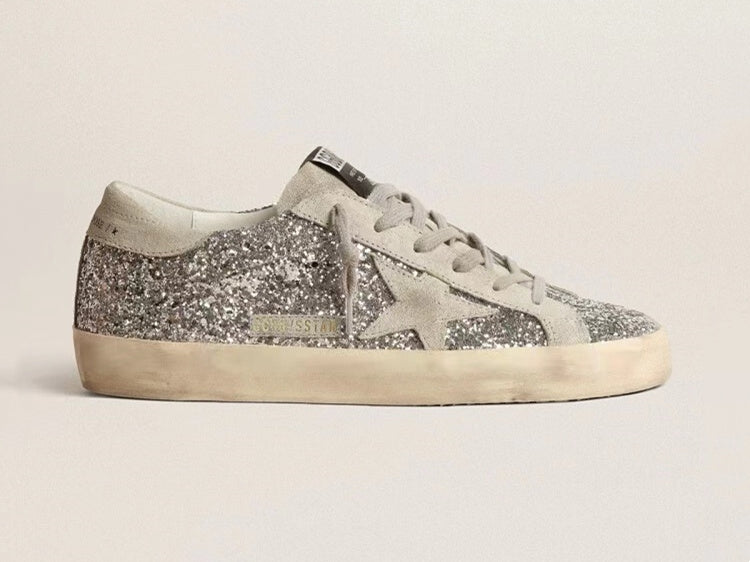 GOLDEN GOOSE Super-Star sneakers in silver