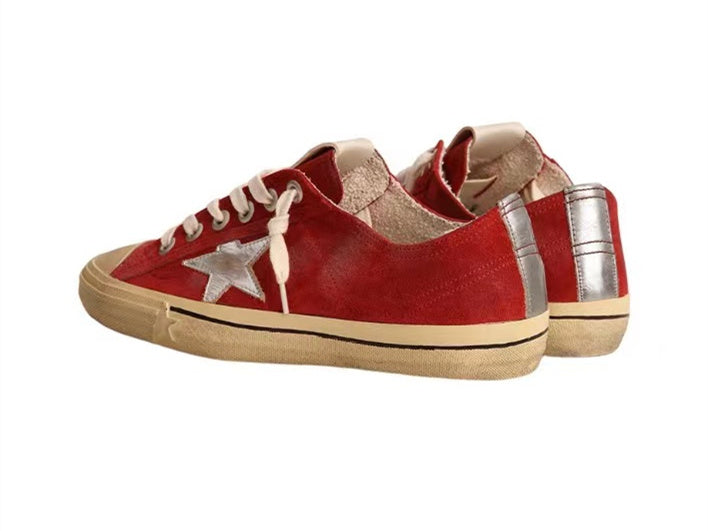 GOLDEN GOOSE V-Star In Red