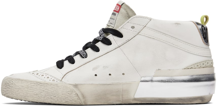 GOLDEN GOOSE White Mid Star Classic Sneakers