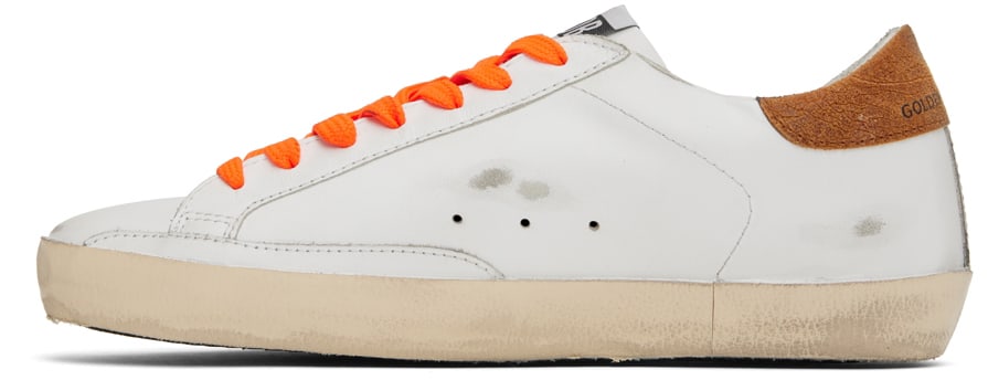 GOLDEN GOOSE White Super-Star Classic Low-Top Sneakers