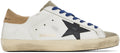 (Pre Order)GOLDEN GOOSE White & Taupe Super-Star Classic Sneakers