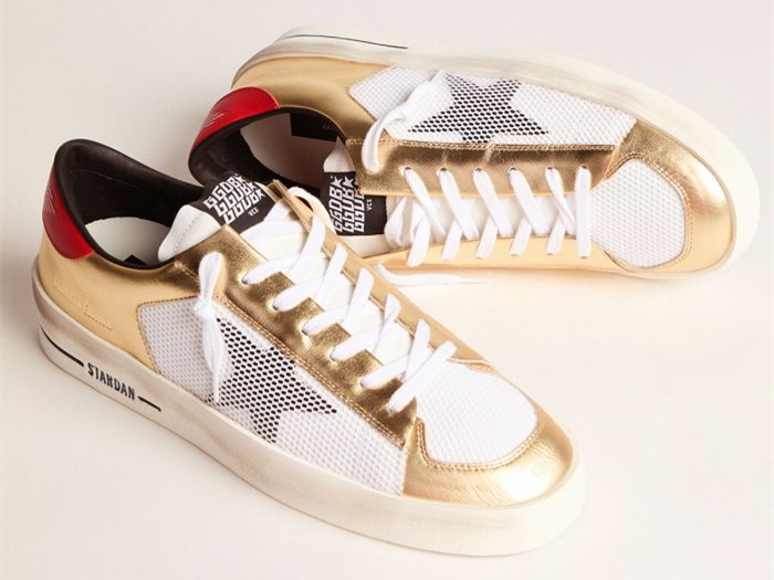 GOLDEN GOOSE Stardan sneakers with gold inserts