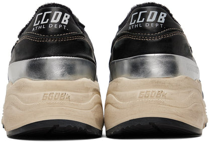 GOLDEN GOOSE Black Running Sole Low-Top Sneakers