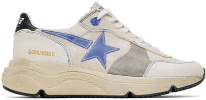 GOLDEN GOOSE Off-White Running Sole Low-Top Sneakers