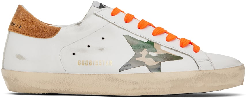 GOLDEN GOOSE White Super-Star Classic Low-Top Sneakers