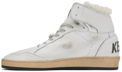 GOLDEN GOOSE White Sky-Star High-Top Sneakers