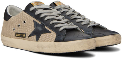 GOLDEN GOOSE حذاء سنيكرز سوبر ستار بيج وأسود