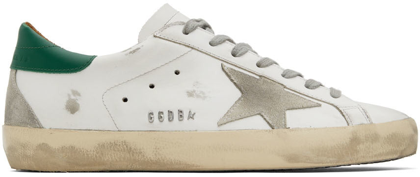 GOLDEN GOOSE White Super-Star Classic Low-Top Sneakers