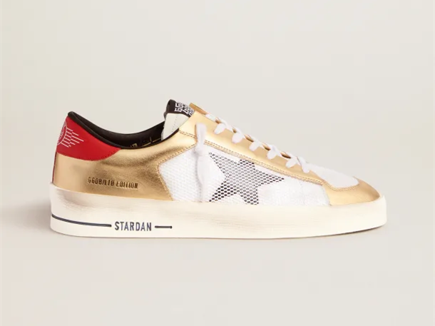 GOLDEN GOOSE Stardan sneakers with gold inserts