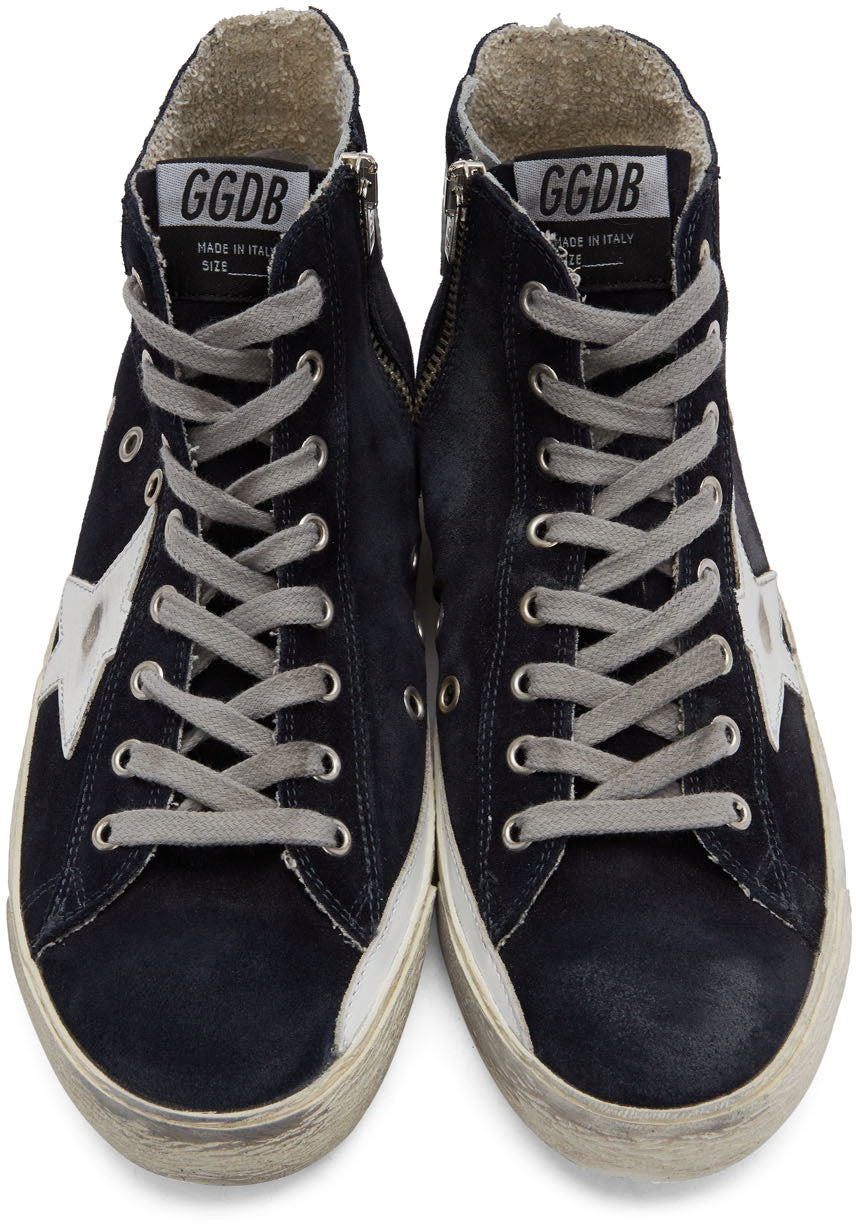 GOLDEN GOOSE حذاء سنيكرز فرنسي أسود