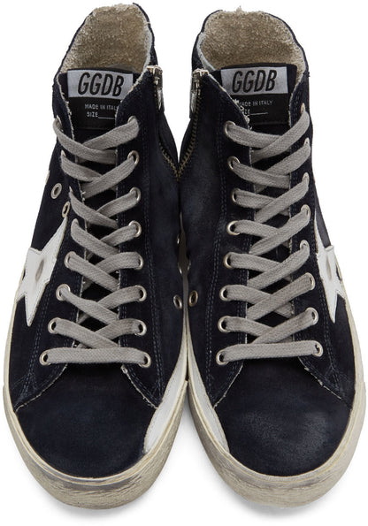 GOLDEN GOOSE حذاء سنيكرز فرنسي أسود