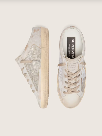 Golden Goose Super-Star Sabots LTD in Swarovski with metallic silver leather star