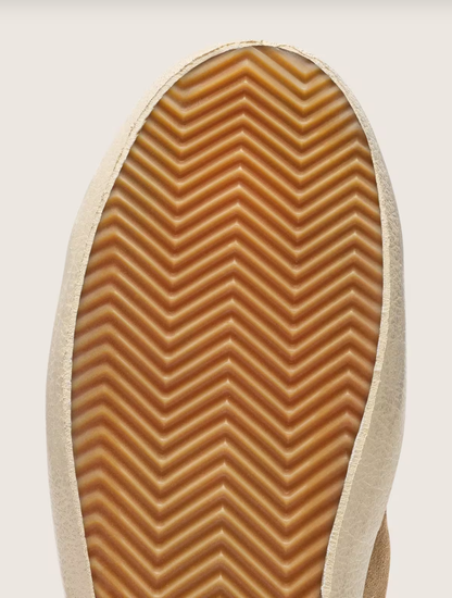 Golden Goose Super-Star in tobacco suede with silver glitter star