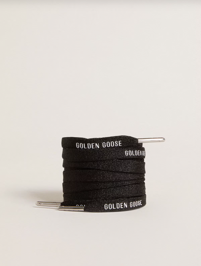 Golden Goose Black cotton laces