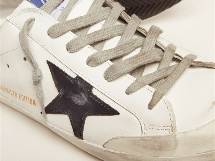 GOLDEN GOOSE LAB Limited Edition Super-Star sneakers with double tongue and leopard-print heel tab