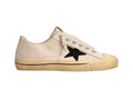 GOLDEN GOOSE V-Star Canvas In White