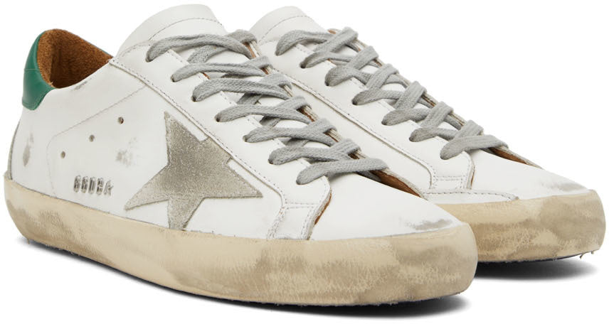 GOLDEN GOOSE White Super-Star Classic Low-Top Sneakers
