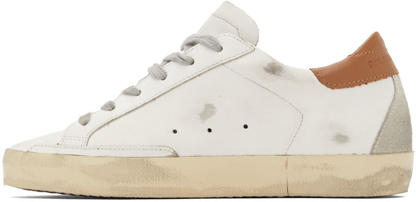 GOLDEN GOOSE White Super-Star Classic Low-Top Sneakers
