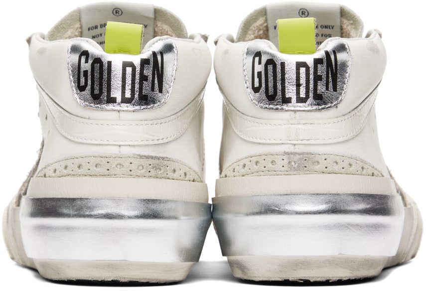 GOLDEN GOOSE White Mid Star Classic Sneakers