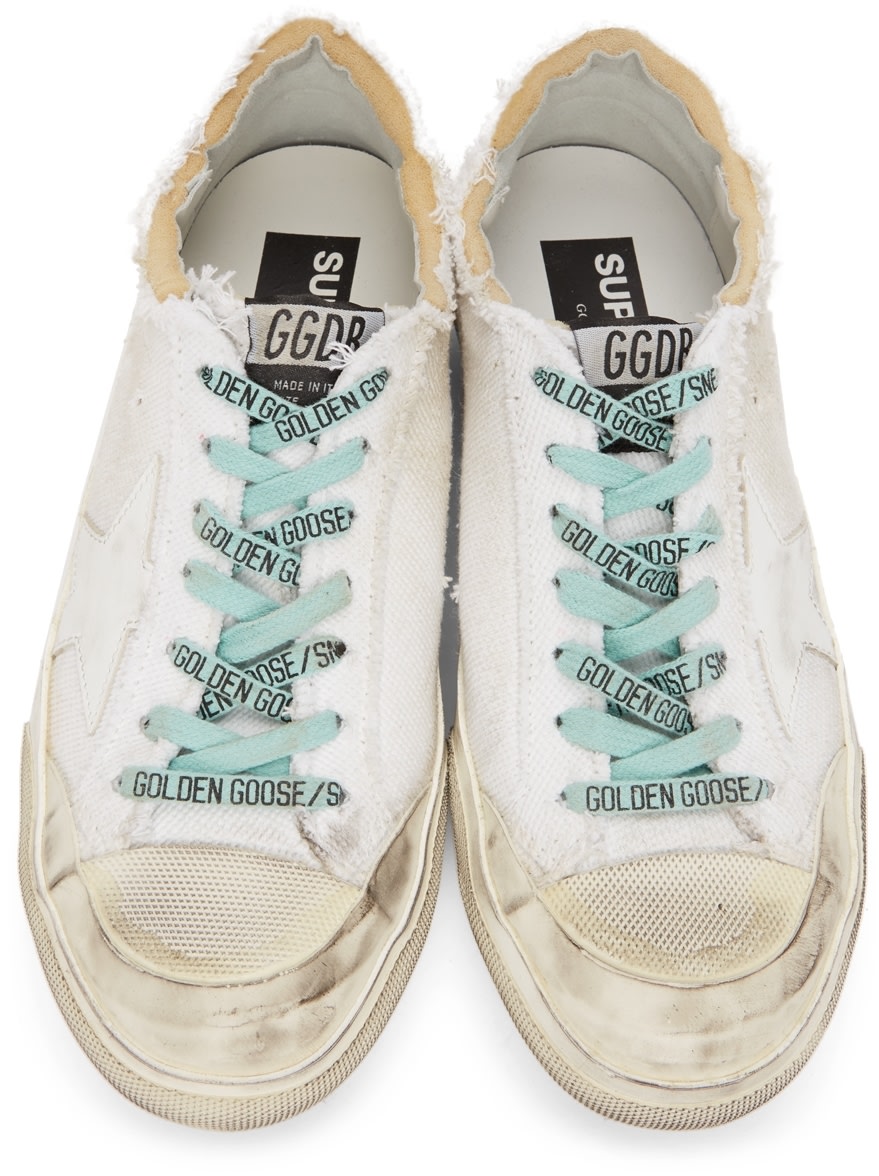 GOLDEN GOOSE White Penstar Super-Star Sneakers