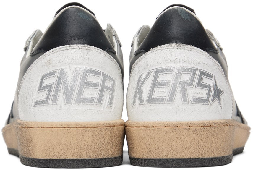 (Pre Order)GOLDEN GOOSE Gray & White Ball Star Sneakers