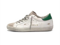 GOLDEN GOOSE Super-Star sneakers white green tail