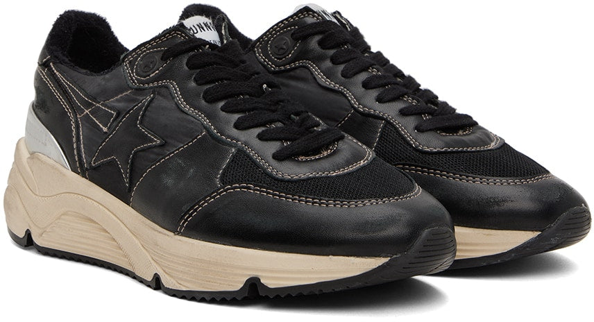 (Pre Order)GOLDEN GOOSE Black Running Sole Low-Top Sneakers