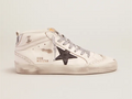 GOLDEN GOOSE Mid-Star sneakers with laminated heel tab and glittery laces