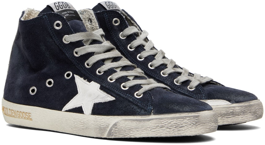GOLDEN GOOSE Navy Francy Classic Sneakers
