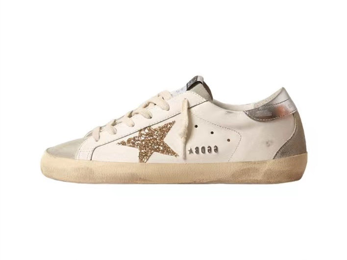 GOLDEN GOOSE Super-Star sneakers in beige with golden star