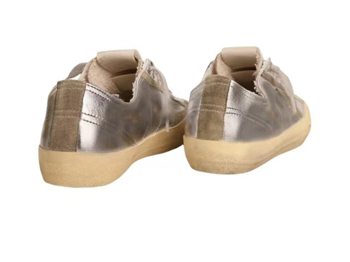 GOLDEN GOOSE V-Star In Silver