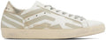 GOLDEN GOOSE White & Beige Super-Star Sneakers