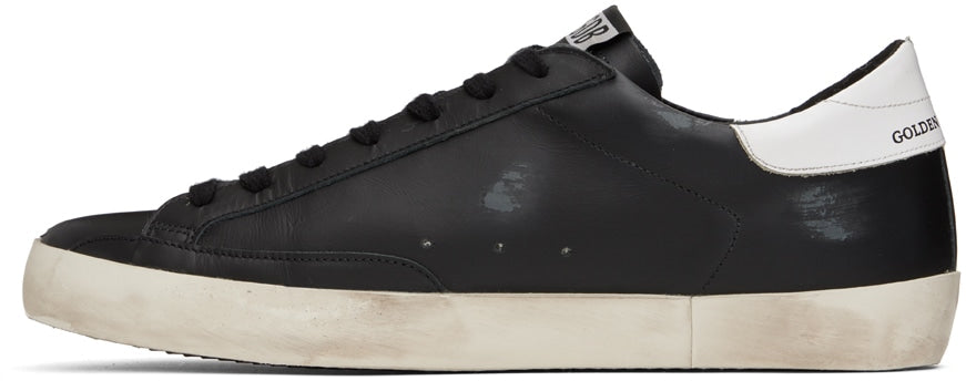 GOLDEN GOOSE Black Super-Star Classic Low-Top Sneakers